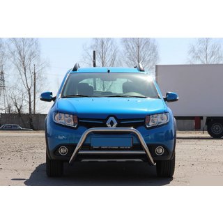 Voorste bullbar WT006 (RVS) Dacia Sandero 2013–2020 foto 2