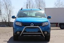 Renault Sandero 2013–2022 Voorste bullbar WT006 (RVS) foto 2