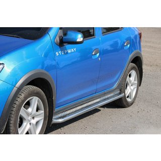 Side steps KB001 (RVS) Dacia Sandero 2013–2020 foto 1