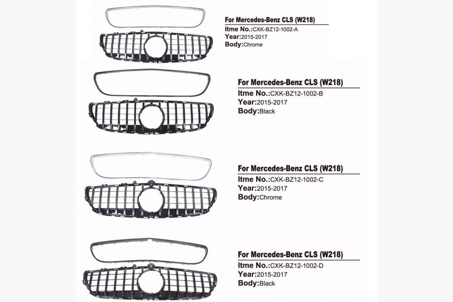 Mercedes CLS C218 2011–2018 Voorgrille 2011-2014 (GT Panamericana) Foto 4