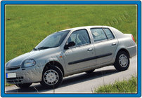 Renault Symbol 1999–2008 RVS deurgreep covers foto 6