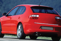 Seat Leon 2005–2012 Kofferbakrand (RVS) foto 1