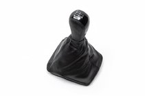 Skoda Octavia II A5 2006–2010 Pookknop en pookhoes (zwarte insert, 5-versnellingen) foto 1