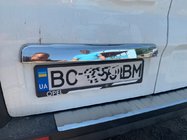 Nissan NV300/Primastar 2016– RVS sierstrip boven kentekenplaat foto 13