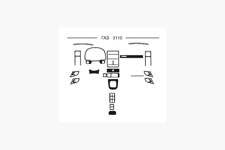 31 Serie 1981–1992 Dashboard sierlijsten (Hartman) Blauw Image