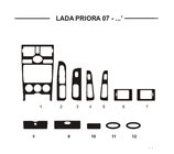 Lada Priora 2007–2018 Dashboard sierlijsten (Hartman) Aluminium foto 1