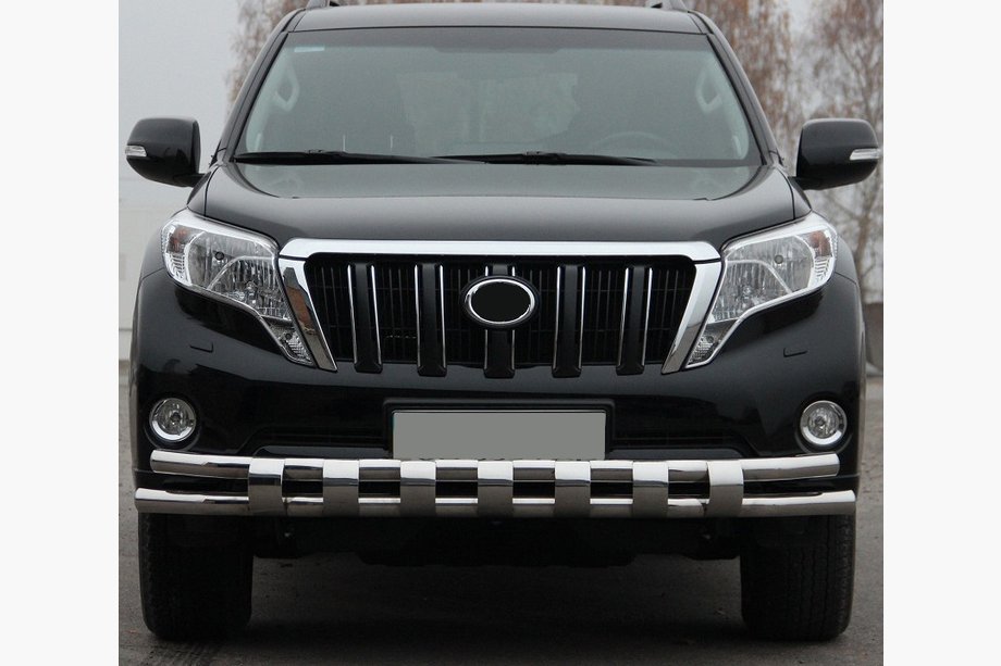 Toyota Land Cruiser Prado 150 2009–2023 Voorbeschermbeugel ST016-2 (RVS) Image