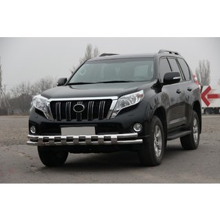 Voorbeschermbeugel ST016-2 (RVS) Toyota Land Cruiser Prado 150 2009–2023 foto 2