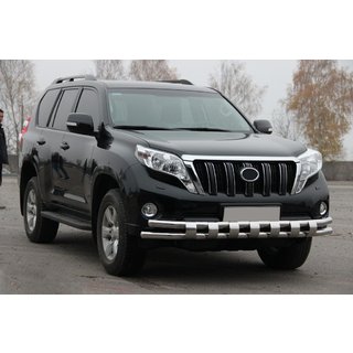 Voorbeschermbeugel ST016-2 (RVS) Toyota Land Cruiser Prado 150 2009–2023 foto 3