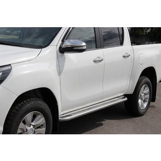 Side steps KB001 (RVS) Toyota Hilux 2015– foto 1