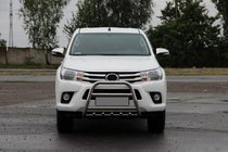 Toyota Hilux 2015– Voorste bullbar QT008 (RVS) foto 2