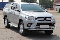 Toyota Hilux 2015– Frontbescherming ST018 (RVS) foto 2