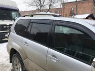 Toyota Land Cruiser Prado 120 2002–2009 Zwarte Turkse dakrails Kunststof voetjes foto 10