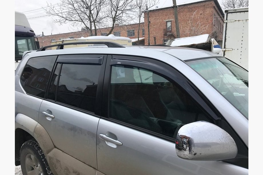 Toyota Land Cruiser Prado 120 2002–2009 Zwarte Turkse dakrails Foto 8