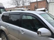 Toyota Land Cruiser Prado 120 2002–2009 Zwarte Turkse dakrails Kunststof voetjes foto 8