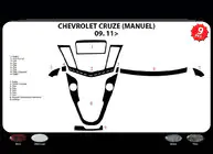 Chevrolet Cruze 2009–2015 Dashboard afdeklijsten (handgeschakeld) foto 4
