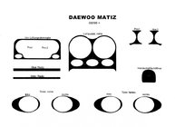 Daewoo Matiz 1998–2008 Dashboard sierpanelen (1998-2005) Aluminium foto 2