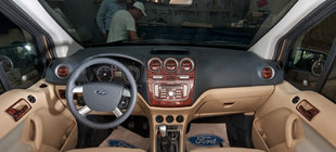 Ford Connect 2010–2013 Dashboardpanelen (grote set) Houtlook foto 4