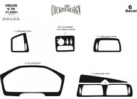 Volvo V70 2000–2007 Dashboard sierlijsten (2000-2005) Aluminium foto 2