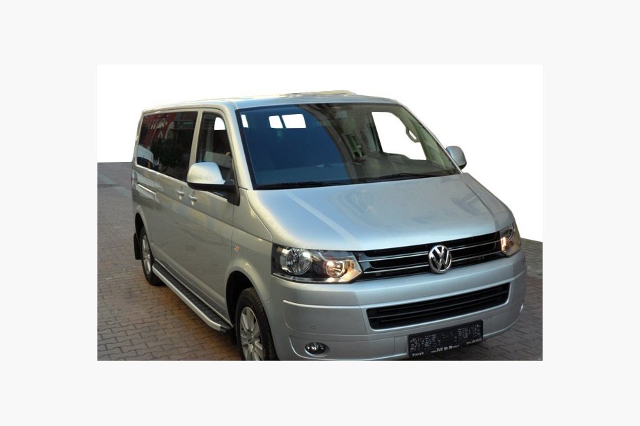 Volkswagen T5 2010–2015 Fullmond side steps (2 stuks, aluminium) Image