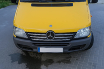 Mercedes Sprinter W901/902/903/904/905 1995–2006 Chroom sierstrips voor de rand van de radiateurgrille (2002-2006, 5-delig, RVS) foto 3