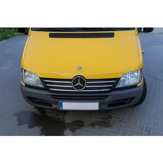 Chroom sierstrips voor de rand van de radiateurgrille (2002-2006, 5-delig, RVS) foto 3