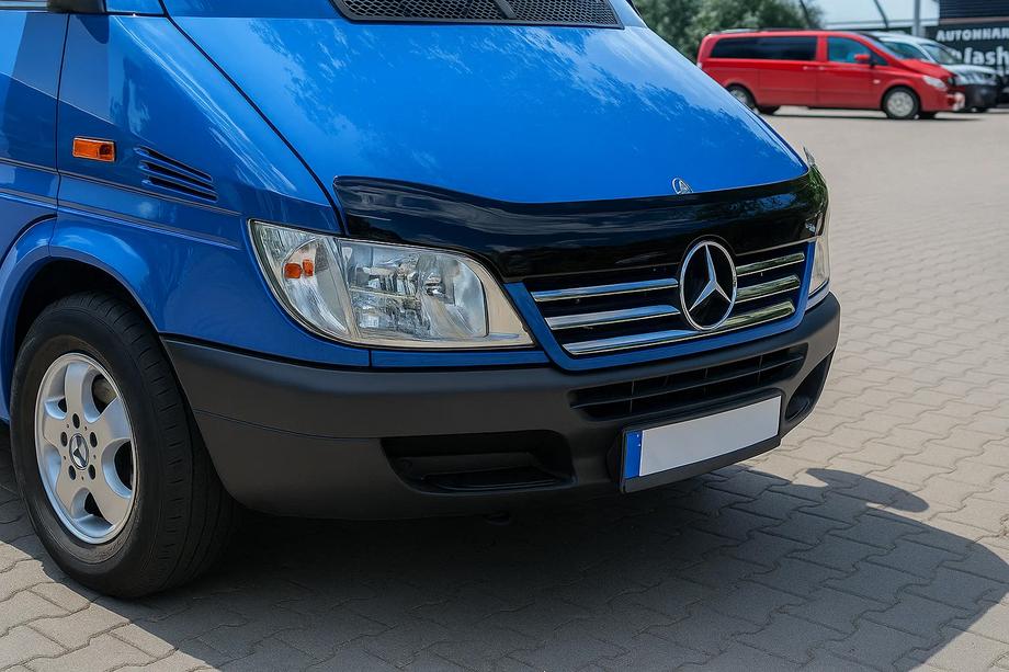 Mercedes Sprinter W901/902/903/904/905 1995–2006 Chroom sierstrips voor de rand van de radiateurgrille (2002-2006, 5-delig, RVS) Image