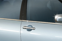 Mitsubishi Lancer 9 2004–2008 Buitenste raamlijstenset (4-delig, RVS) Carmos - Turks staal foto 3