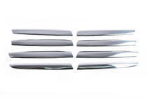 Nissan Qashqai 2007–2010 Grillelijsten voor de radiateurgrille (8 stuks, RVS) OmsaLine - Italiaans roestvrij staal foto 2