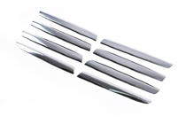 Nissan Qashqai 2007–2010 Grillelijsten voor de radiateurgrille (8 stuks, RVS) OmsaLine - Italiaans roestvrij staal foto 3
