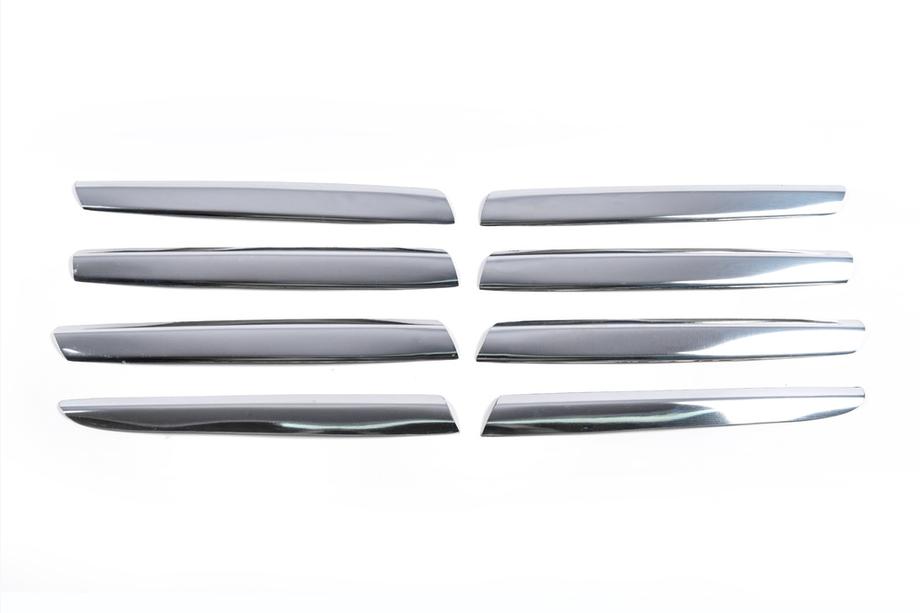 Nissan Qashqai 2007–2010 Grillelijsten voor de radiateurgrille (8 stuks, RVS) Carmos - Turks staal Foto 2