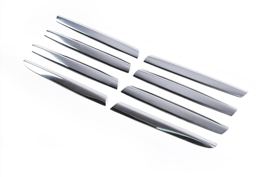Nissan Qashqai 2007–2010 Grillelijsten voor de radiateurgrille (8 stuks, RVS) Carmos - Turks staal Foto 3
