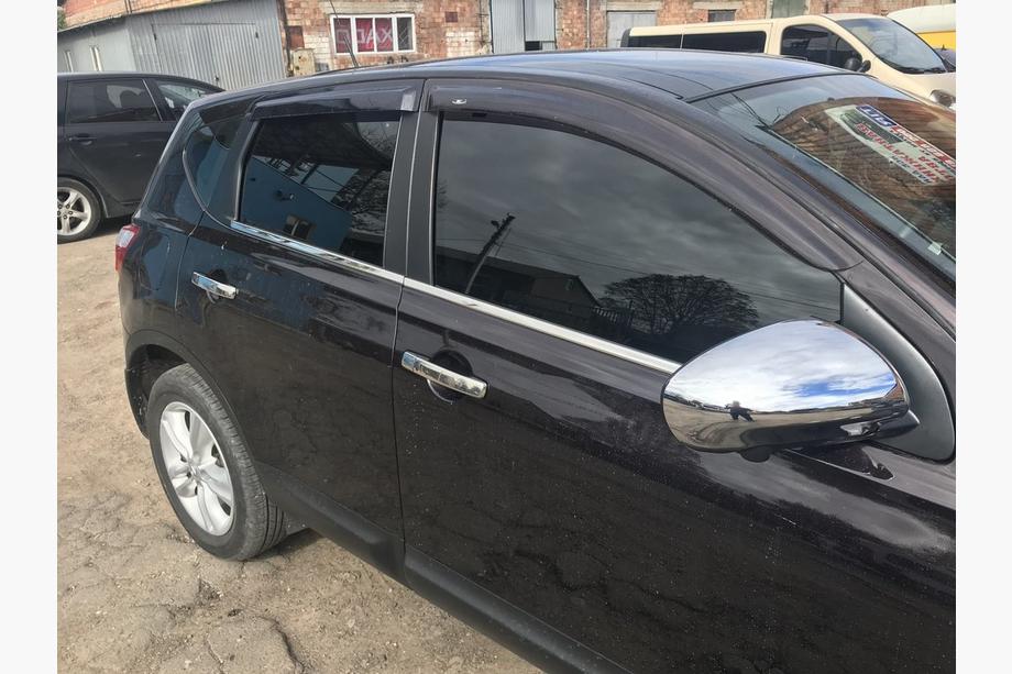 Nissan Qashqai 2007–2010 Buitenste raamlijstenset (4-delig, RVS) Standaard basis, Carmos - Turks staal Foto 5