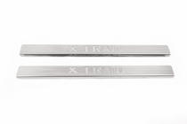 Nissan X-trail T31 2007–2014 OmsaLine instaplijsten (2 stuks, RVS) foto 2