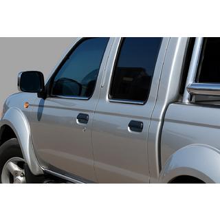Buitenste raamlijstomlijsting RVS (set 4 stuks) Nissan NP300 1999–2015 foto 1
