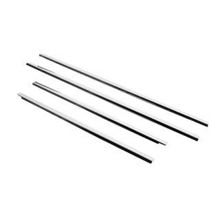 Buitenste raamlijstomlijsting RVS (set 4 stuks) Nissan NP300 1999–2015 foto 3