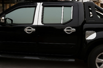 Nissan Navara 2006–2015 Chroom stijlafdekkappen (6-delig, RVS) foto 1