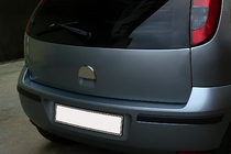 Opel Corsa C 2000–2006 Chroomkap voor achterklephandgreep (RVS) Carmos - Turks staal foto 1