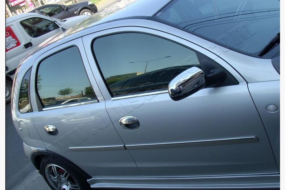 Opel Corsa C 2000–2006 Deur sierlijst (set 4 stuks, RVS) Image