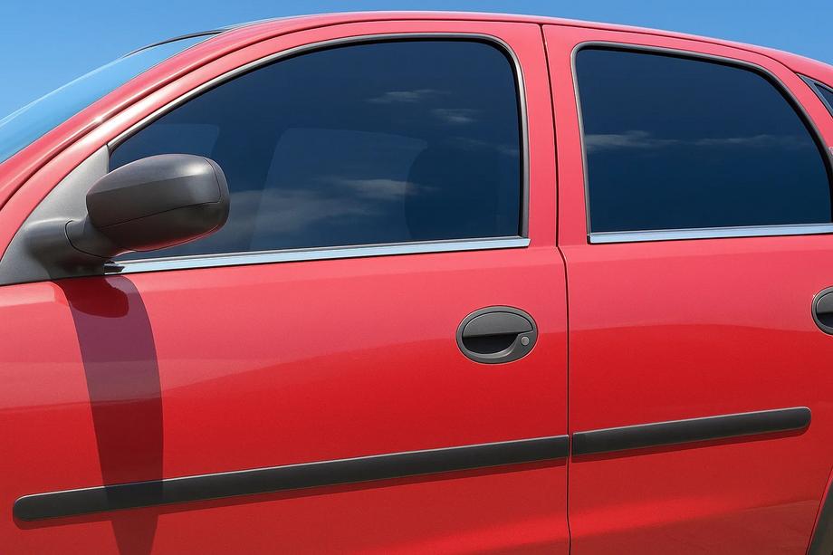 Opel Corsa C 2000–2006 Buitenste raamlijstenset (4-delig, RVS) Image