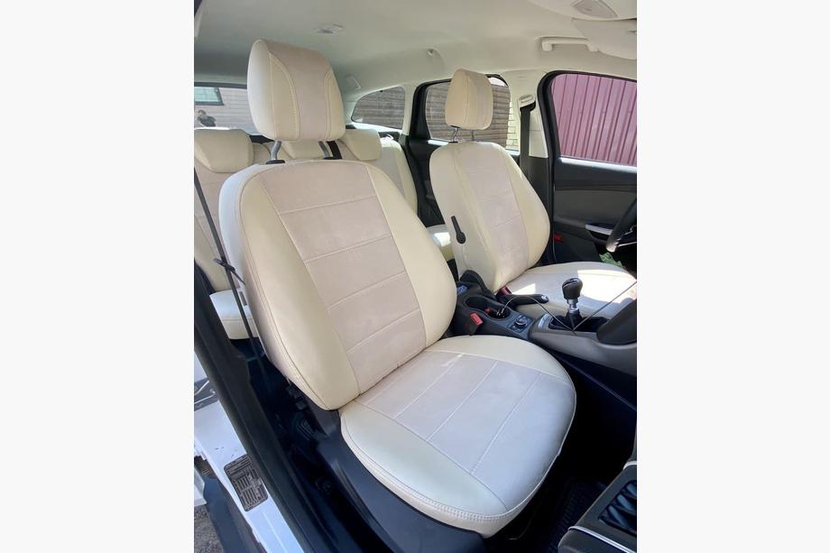 Ford Focus III 2011–2017 Autostoelhoezen eco-leer+stof+antara Antara A099 (complete interieur) Image