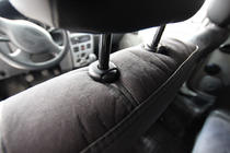 Renault Logan I 2005–2008 Autostoelhoezen eco-leer+stof+Alcantara Antara A001 (complete set, volledig interieur) foto 11
