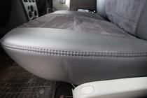 Dacia Logan I 2005–2008 Autostoelhoezen eco-leer+stof+Alcantara Antara A001 (complete set, volledig interieur) foto 6