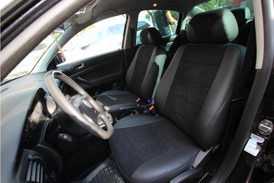 Volkswagen Passat B5 1997–2005 Autostoelhoezen eco-leer+stof+Alcantara Antara A001 (complete set, volledig interieur) Foto 1