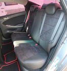 Hyundai Accent 2011–2017 Autostoelhoezen eco-leer+stof+Alcantara Antara A001 (complete set, volledig interieur) foto 6