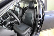 Audi A4 B8 2007–2015 Autostoelhoezen eco-leer+stof+Alcantara Antara A001 (complete set, volledig interieur) foto 7