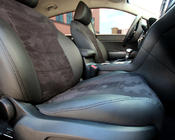 Kia Sportage 2015–2021 Autostoelhoezen eco-leer+stof+Alcantara Antara A001 (complete set, volledig interieur) foto 17