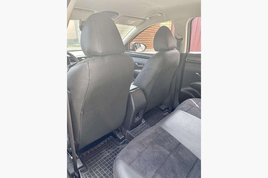 Hyundai Tucson NX4 2021– Autostoelhoezen eco-leer+stof+Alcantara Antara A001 (complete set, volledig interieur) Foto 12