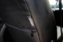 Skoda Octavia II A5 2006–2010 Autostoelhoezen eco-leer+stof+Alcantara Antara A001 (complete set, volledig interieur) foto 2