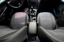 Skoda Octavia II A5 2006–2010 Autostoelhoezen eco-leer+stof+Alcantara Antara A001 (complete set, volledig interieur) foto 7